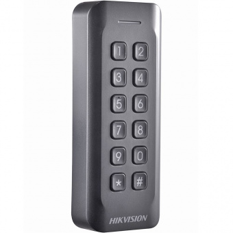 Считыватель Mifare карт Hikvision DS-K1802MK с механической клавиатурой