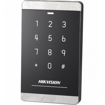 Уличный считыватель Mifare карт Hikvision DS-K1103MK с сенсорной клавиатурой