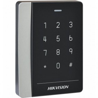 Уличный считыватель Mifare карт Hikvision DS-K1102MK с сенсорной клавиатурой
